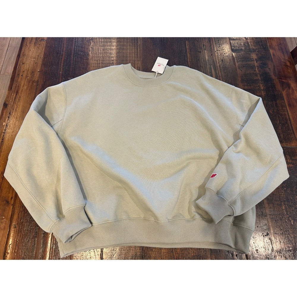 New Balance Made in USA Crewneck Sweatshirt Olive Green WT51563 OVN XL WOMENS - Picture 1 of 5